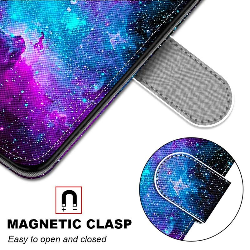 Folio-hoesje voor Samsung Galaxy M23 5G Kosmische Hemel