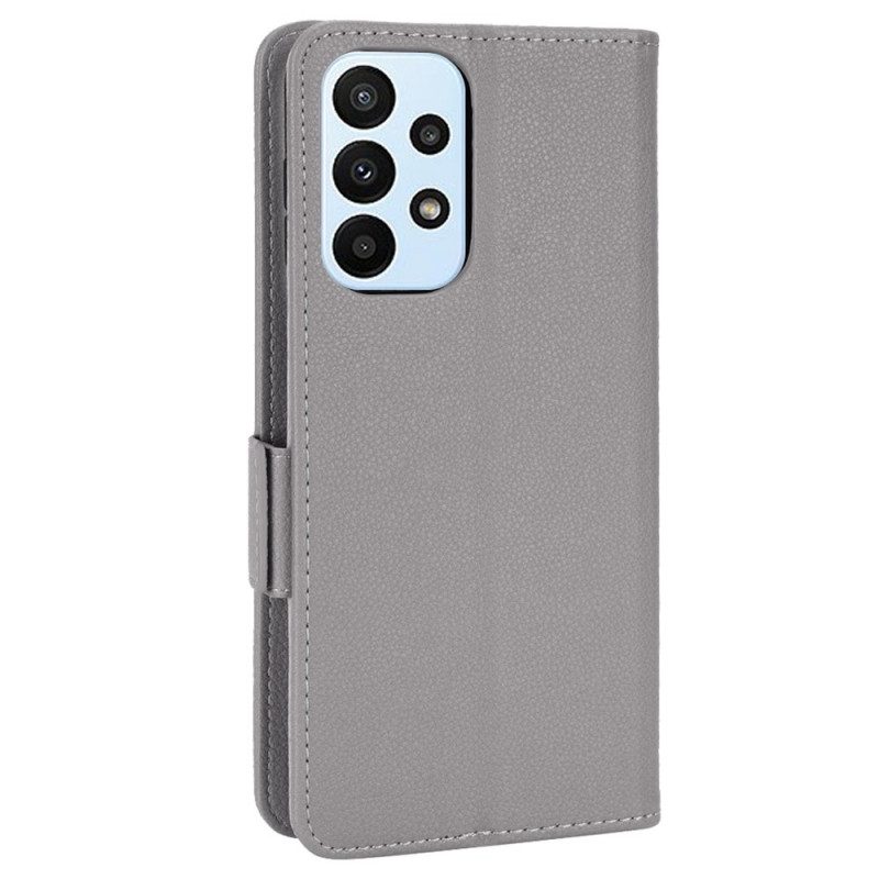 Folio-hoesje voor Samsung Galaxy M23 5G Lychee Lederen Stijl