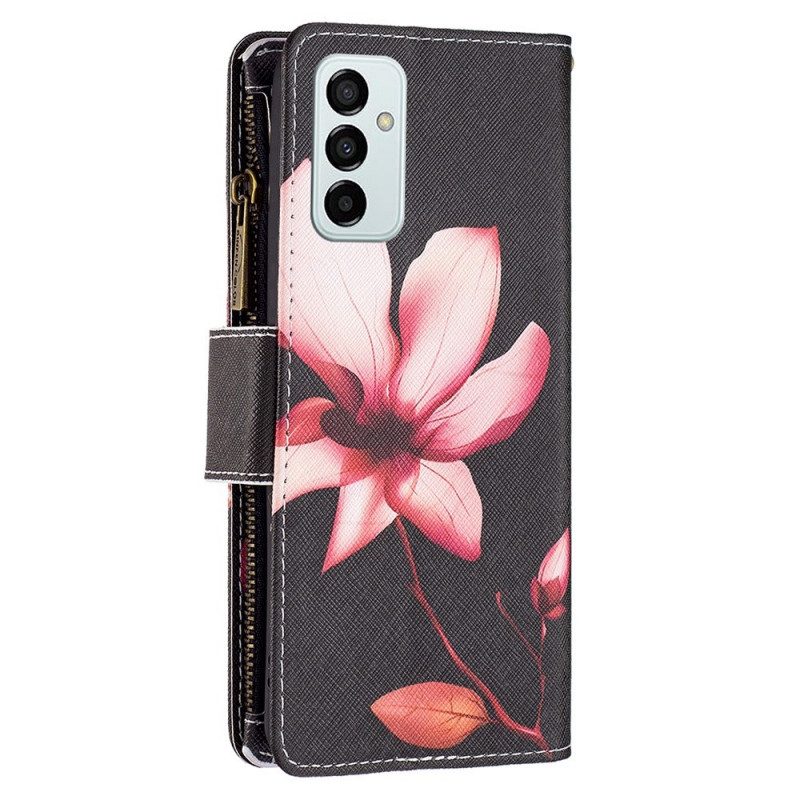 Folio-hoesje voor Samsung Galaxy M23 5G Portemonnee En Lanyard Bloem