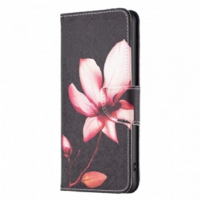 Folio-hoesje voor Samsung Galaxy M23 5G Roze Bloem