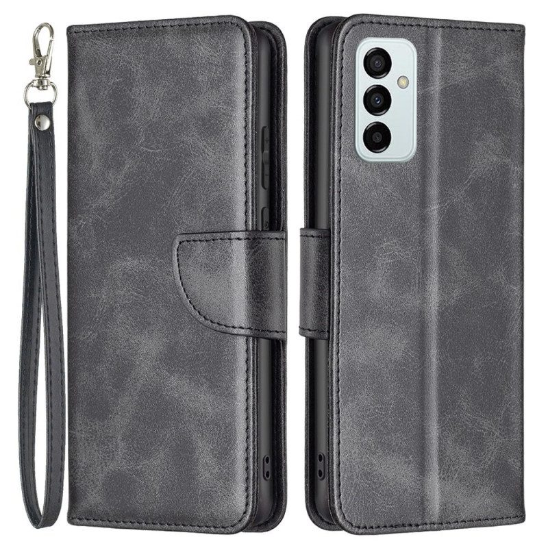 Folio-hoesje voor Samsung Galaxy M23 5G Schuine Sluiting Met Riem