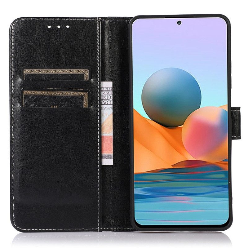 Folio-hoesje voor Samsung Galaxy M23 5G Stijl Lederen Stiksels