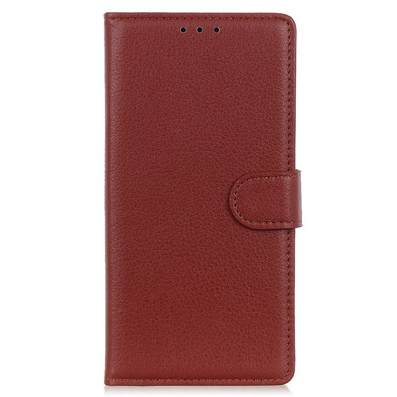 Folio-hoesje voor Samsung Galaxy M23 5G Traditionele Leerstijl