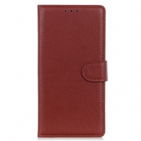 Folio-hoesje voor Samsung Galaxy M23 5G Traditionele Leerstijl