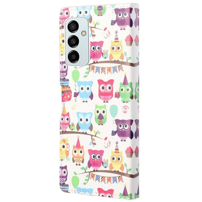 Folio-hoesje voor Samsung Galaxy M23 5G Uil Stam