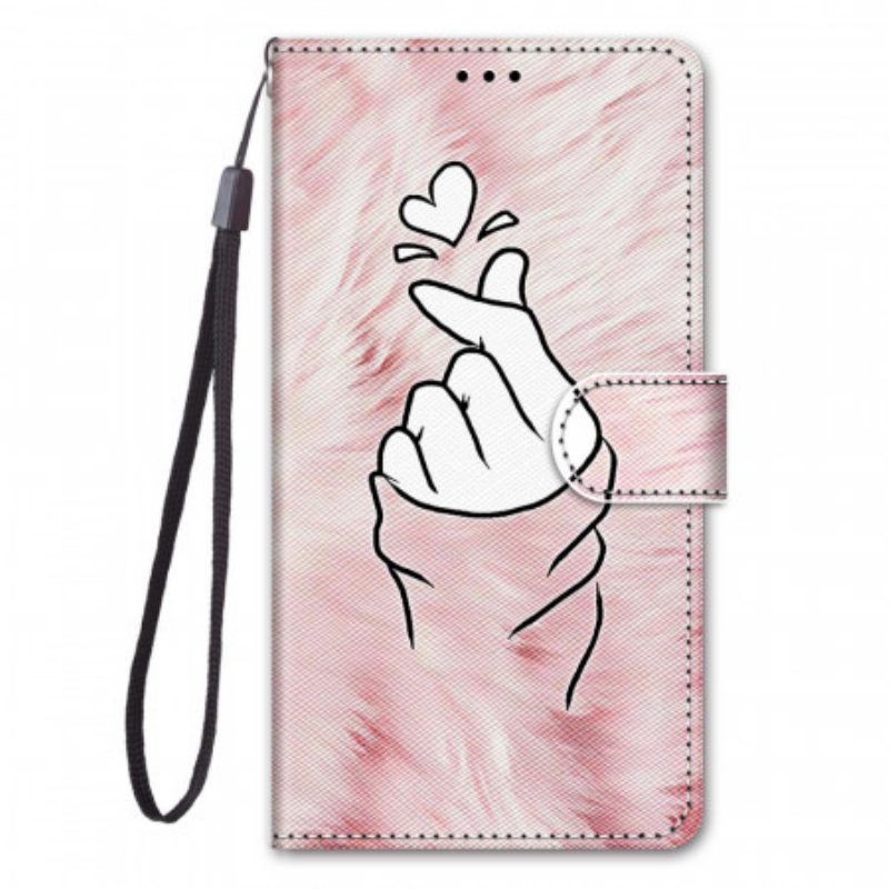 Folio-hoesje voor Samsung Galaxy M23 5G Vinger Hart