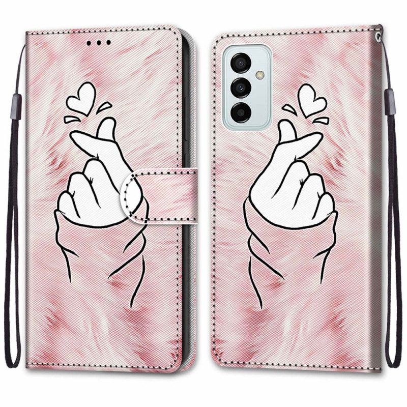 Folio-hoesje voor Samsung Galaxy M23 5G Vinger Hart