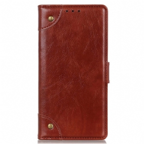 Folio-hoesje voor Samsung Galaxy M23 5G Vintage Nappaleer