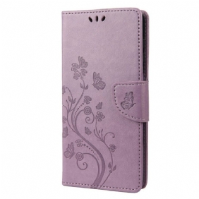 Folio-hoesje voor Samsung Galaxy M23 5G Vlinders En Bloemen