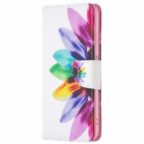 Folio-hoesje voor Samsung Galaxy M23 5G Waterverf Bloem