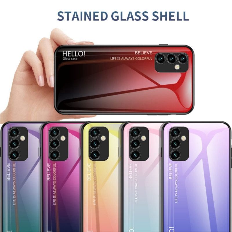 Hoesje voor Samsung Galaxy M23 5G Gehard Glas Hallo