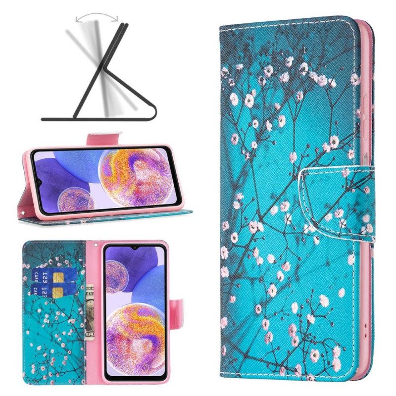 Leren Hoesje voor Samsung Galaxy M23 5G Boom Decoratie