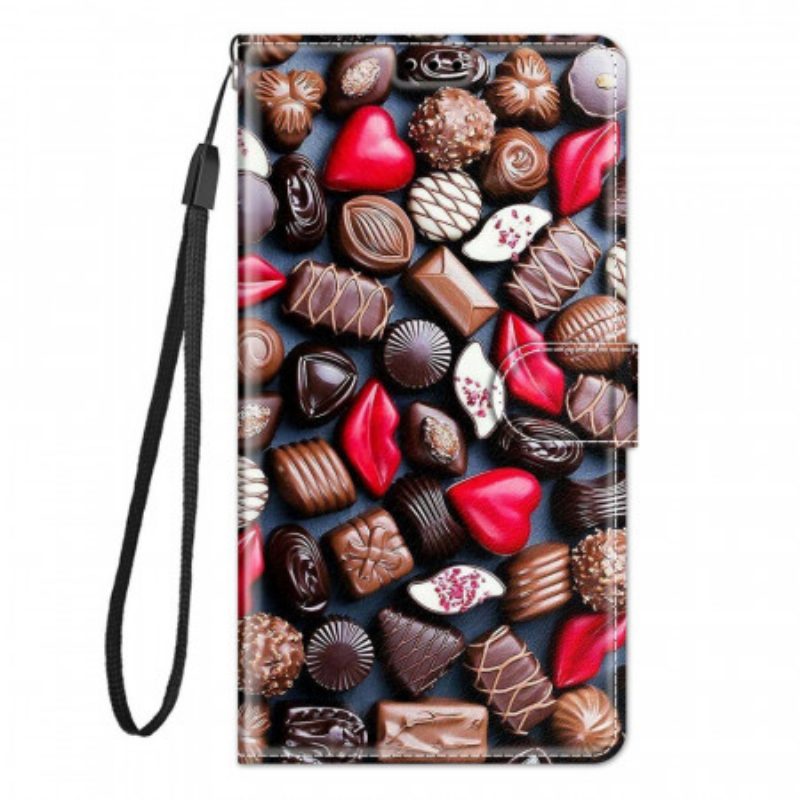 Leren Hoesje voor Samsung Galaxy M23 5G Chocolade