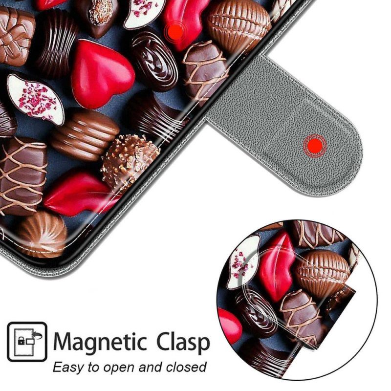 Leren Hoesje voor Samsung Galaxy M23 5G Chocolade