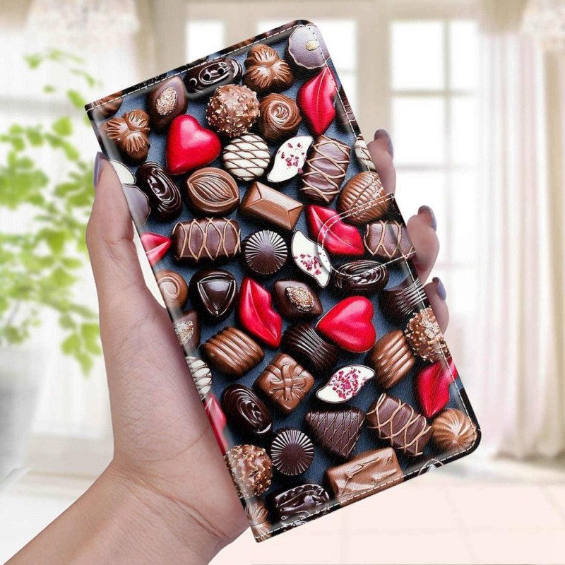 Leren Hoesje voor Samsung Galaxy M23 5G Chocolade