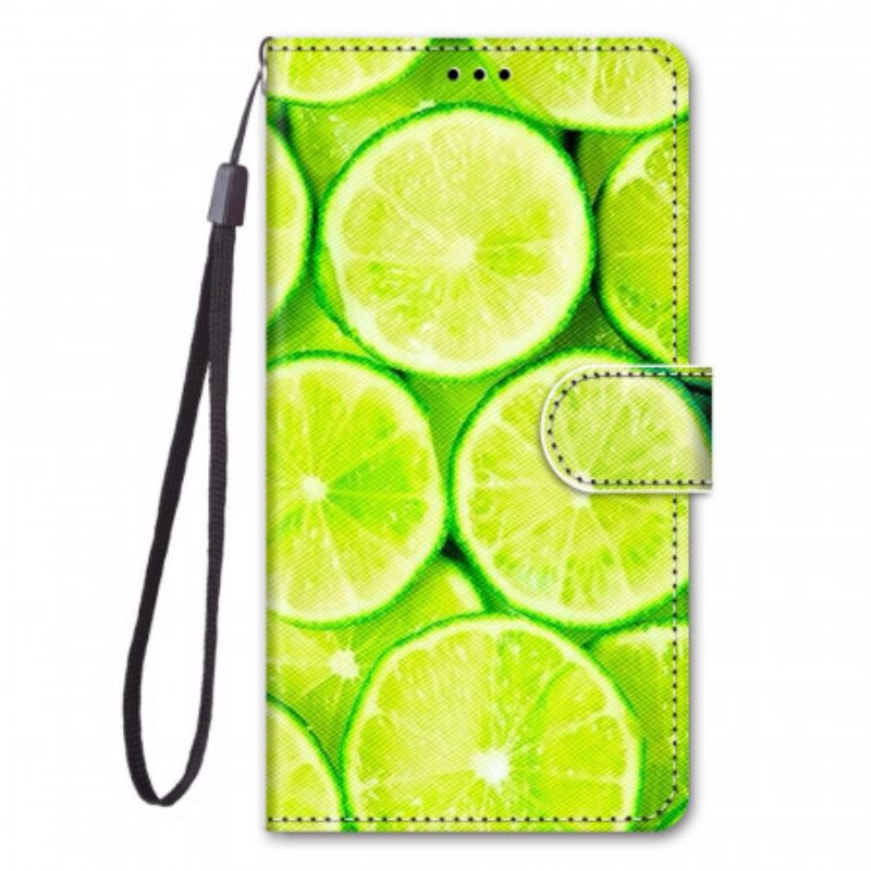 Leren Hoesje voor Samsung Galaxy M23 5G Limoenen