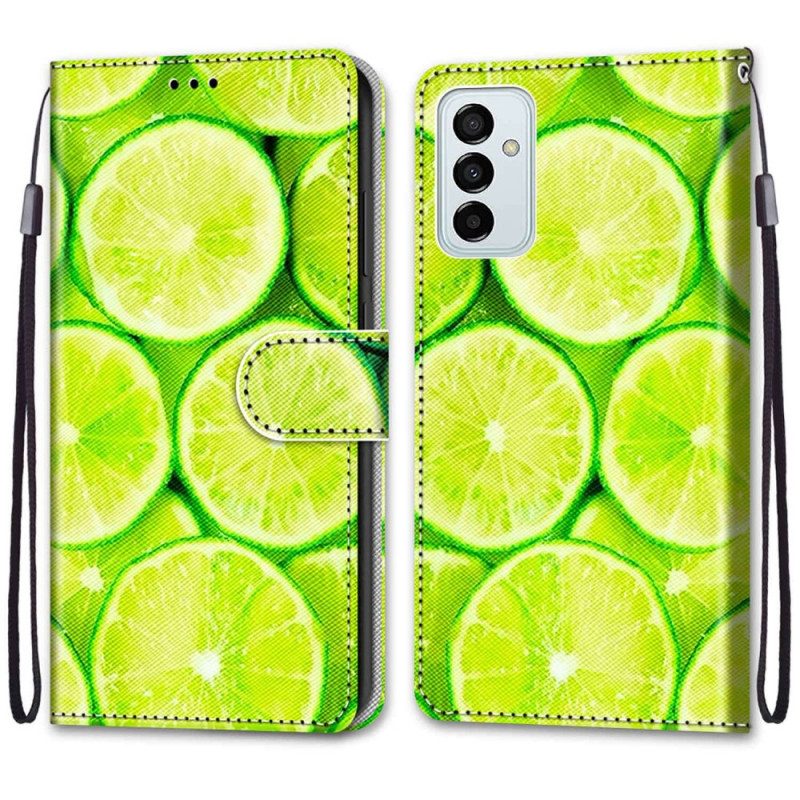 Leren Hoesje voor Samsung Galaxy M23 5G Limoenen