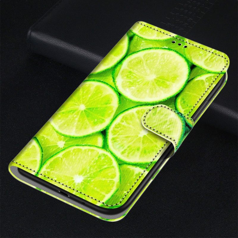 Leren Hoesje voor Samsung Galaxy M23 5G Limoenen