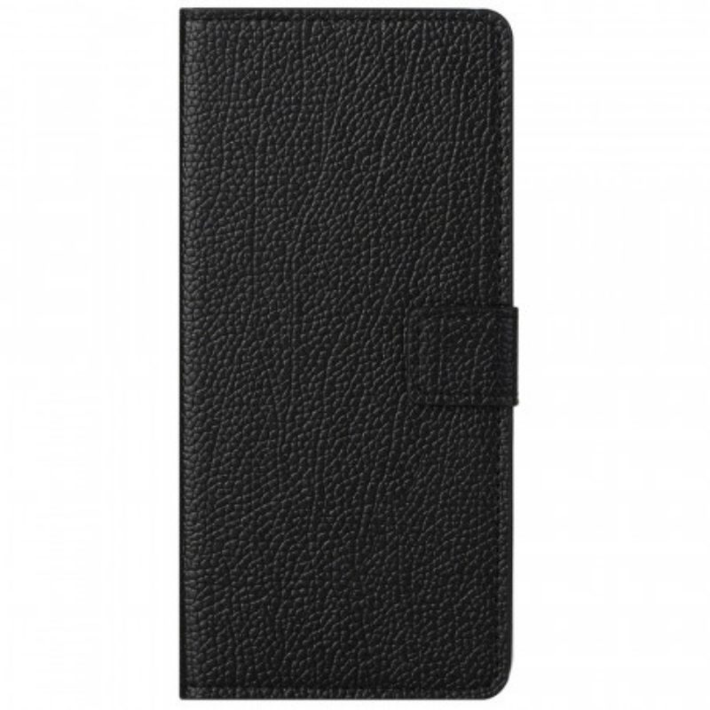 Leren Hoesje voor Samsung Galaxy M23 5G Litchi Lederen Textuur