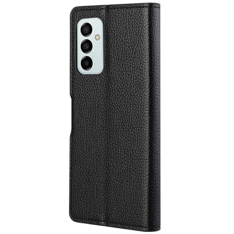 Leren Hoesje voor Samsung Galaxy M23 5G Litchi Lederen Textuur