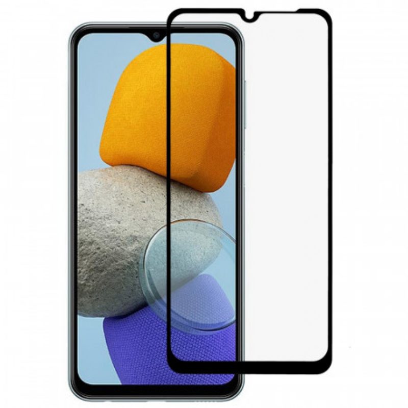 Samsung Galaxy M23 5G Zwarte Rand Gehard Glas Screenprotector