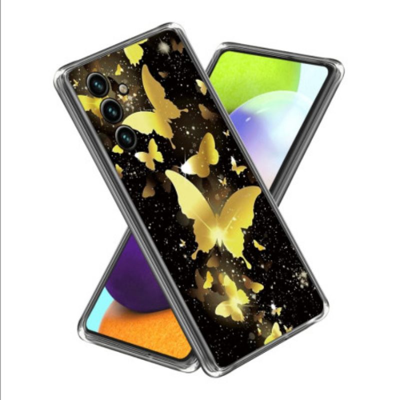 Case Hoesje Samsung Galaxy A15 Telefoonhoesje Heldere Vlinders