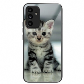 Case Hoesje Samsung Galaxy A15 Telefoonhoesje Katje Van Gehard Glas