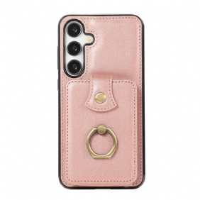 Cover Hoesje Samsung Galaxy A15 Telefoonhoesje Kaarthouder En Schouderband