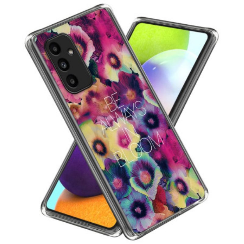 Hoesje Samsung Galaxy A15 Kleurrijke Bloemen Bescherming Hoesje