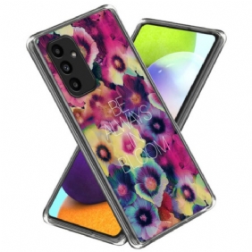 Hoesje Samsung Galaxy A15 Kleurrijke Bloemen Bescherming Hoesje