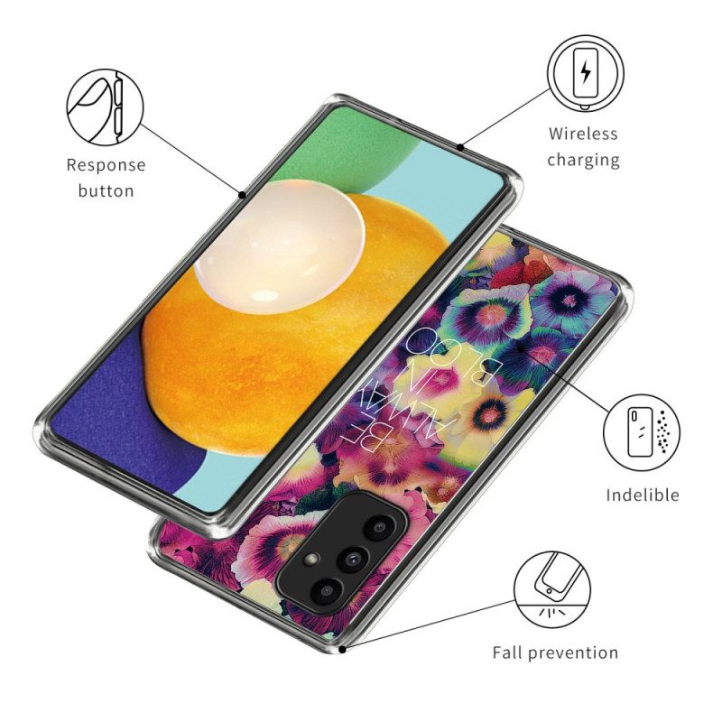 Hoesje Samsung Galaxy A15 Kleurrijke Bloemen Bescherming Hoesje