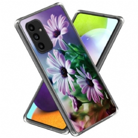 Hoesje Samsung Galaxy A15 Paarse Chrysanten