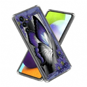 Hoesje Samsung Galaxy A15 Paarse Vlinder