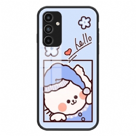 Hoesje Voor Samsung Galaxy A15 Cartoon Gehard Glas