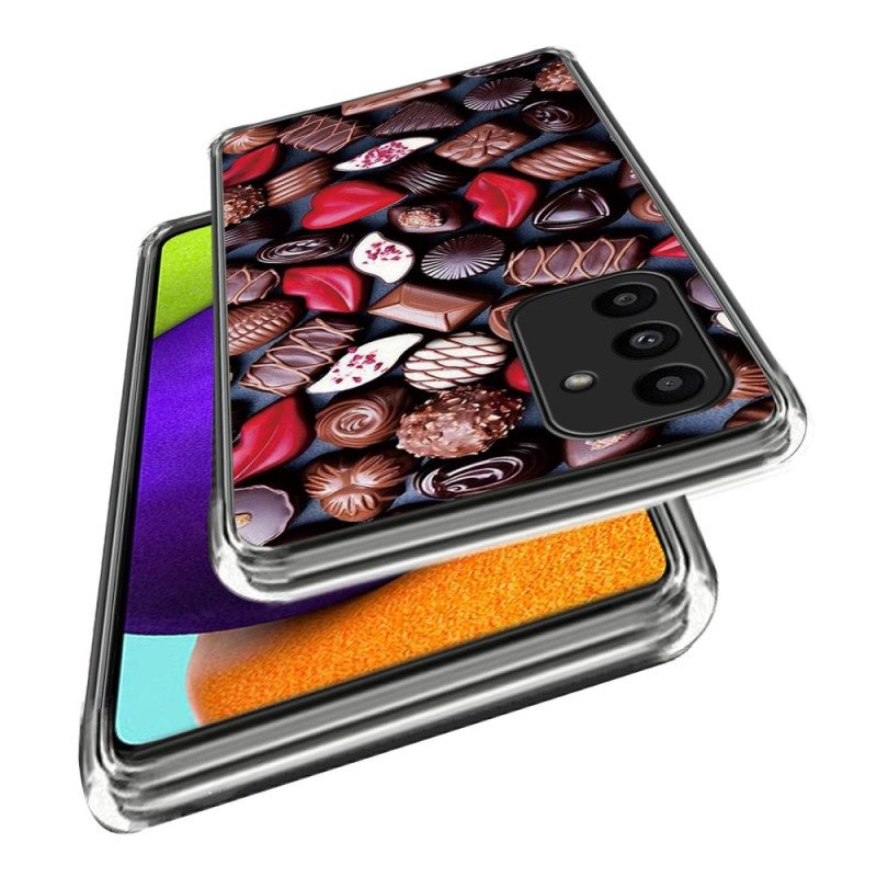 Hoesje Voor Samsung Galaxy A15 Creatieve Chocolaatjes