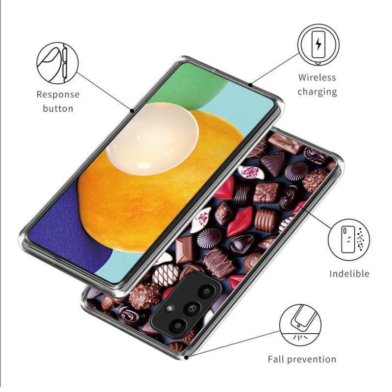 Hoesje Voor Samsung Galaxy A15 Creatieve Chocolaatjes