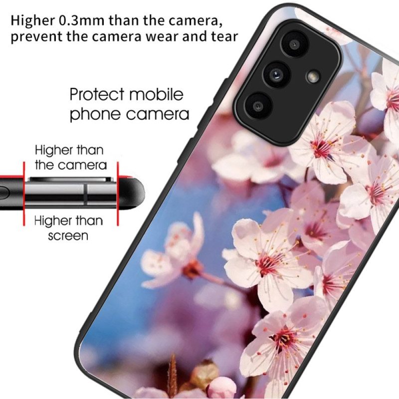 Hoesje Voor Samsung Galaxy A15 Perzikbloesems Van Gehard Glas