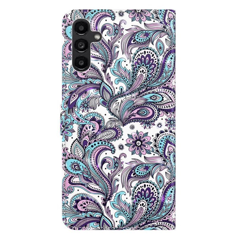 Leren Hoesje Voor Samsung Galaxy A15 Strapless Impatiens