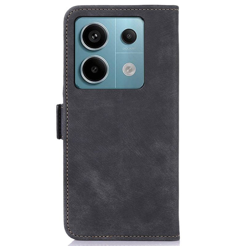 Flip Case Leren Poco X6 5g Vintage Abeel