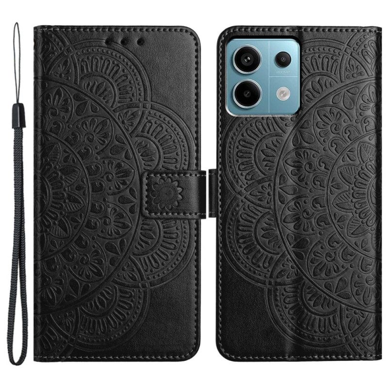 Folio-hoesje Poco X6 5g Band Met Mandala-print