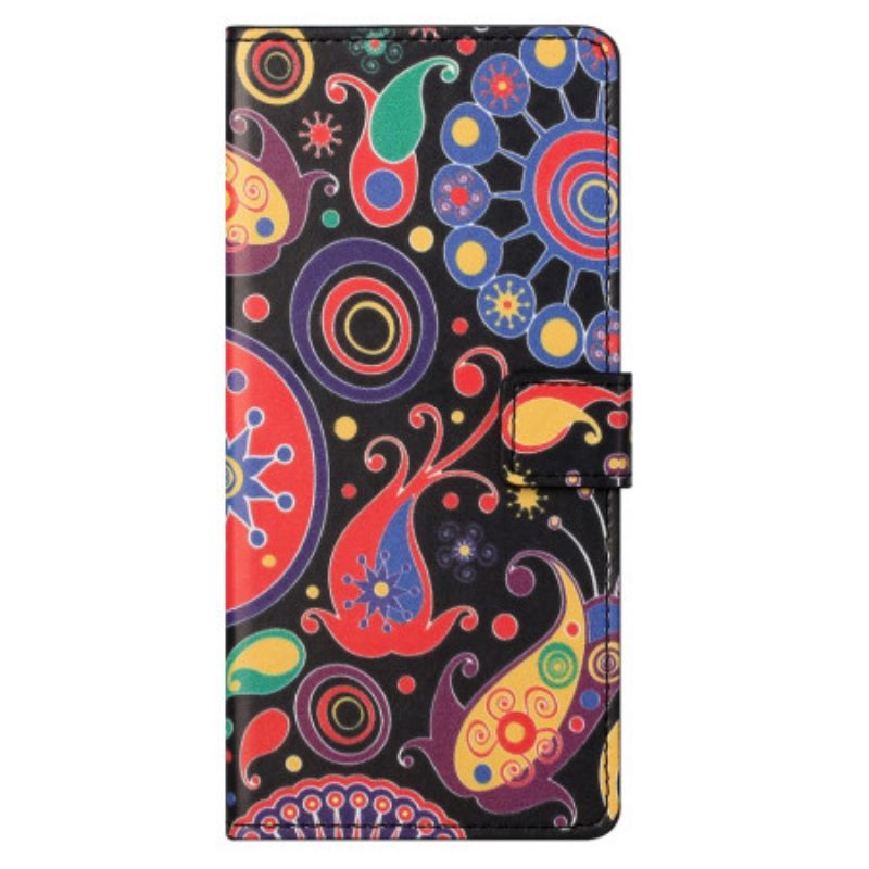 Folio-hoesje Poco X6 5g Telefoonhoesje Galaxy-patroon