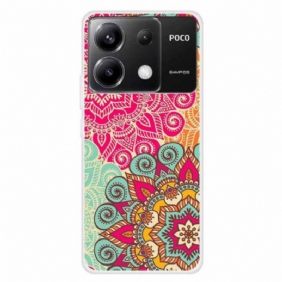 Hoesje Poco X6 5g Bloemenpatroon Bescherming Hoesje