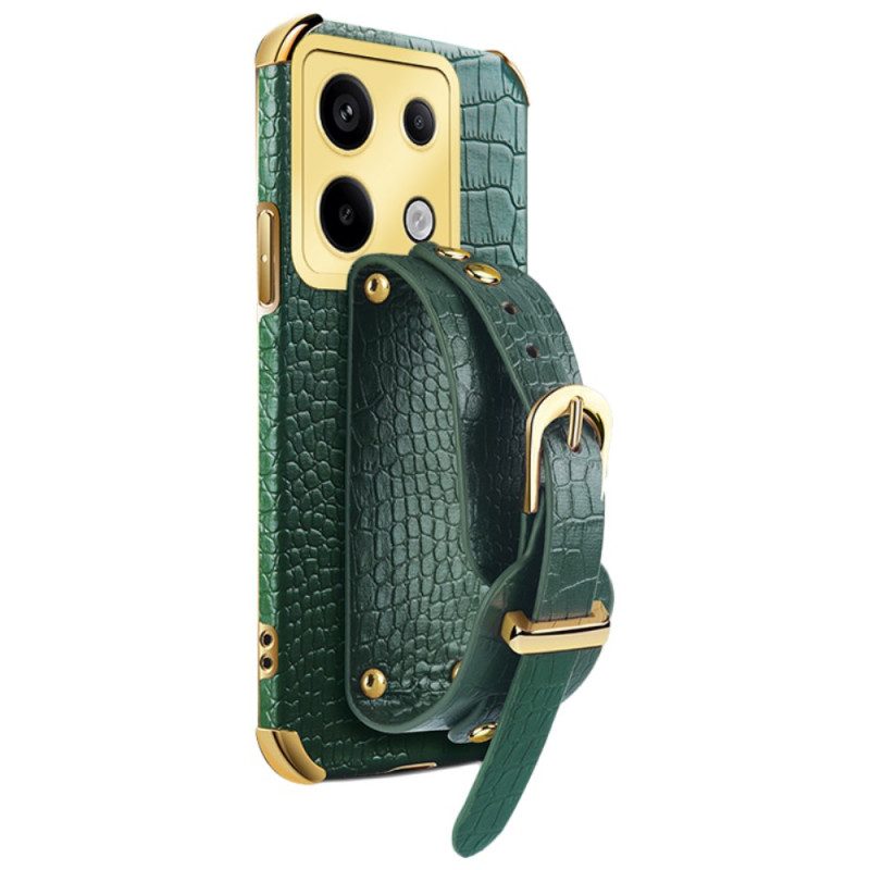 Hoesje Voor Poco X6 5g Krokodilstijl Met Armband