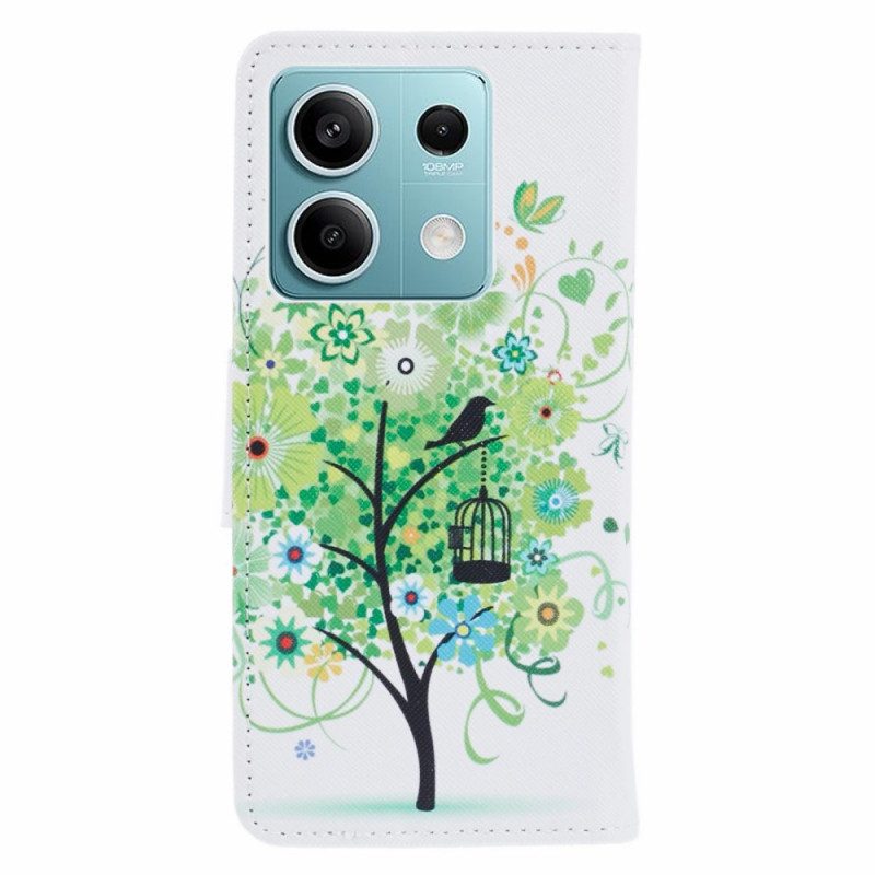 Leren Hoesje Poco X6 5g Groene Boom