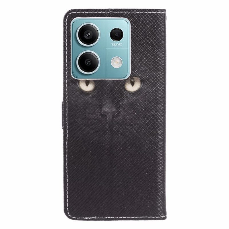 Leren Hoesje Poco X6 5g Kattenogen Met Bandjes