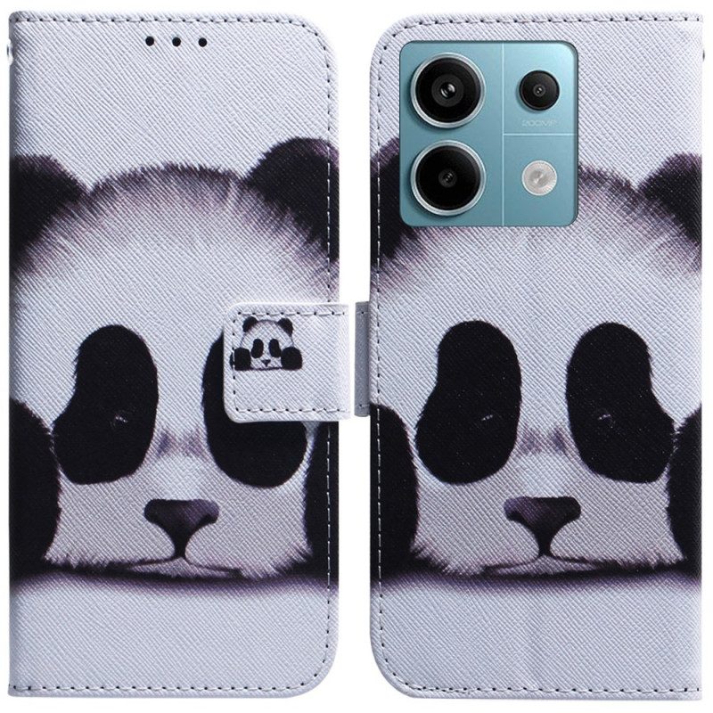 Leren Hoesje Poco X6 5g Panda Bescherming Hoesje