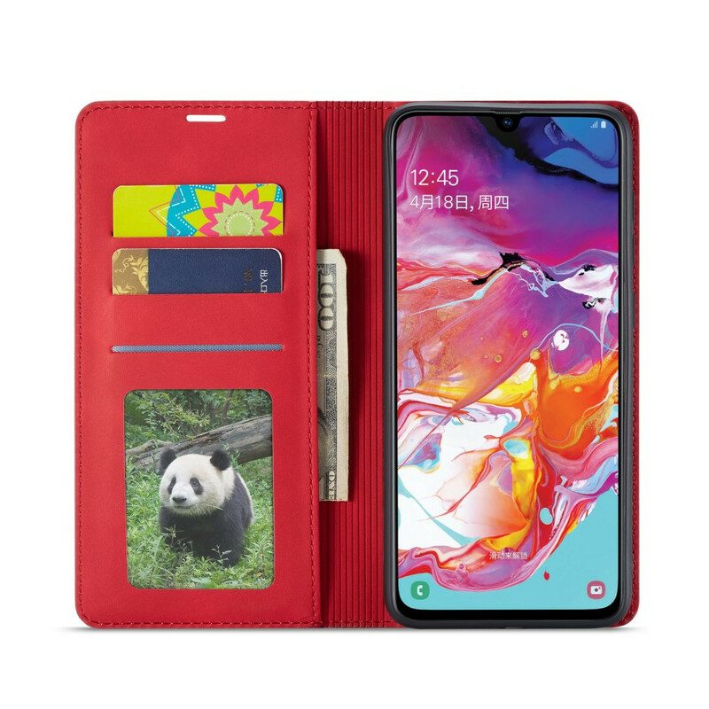 Bescherming Hoesje voor Samsung Galaxy A70 Folio-hoesje Forwenw Ledereffect