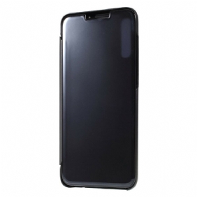 Bescherming Hoesje voor Samsung Galaxy A70 Spiegel- En Leereffect