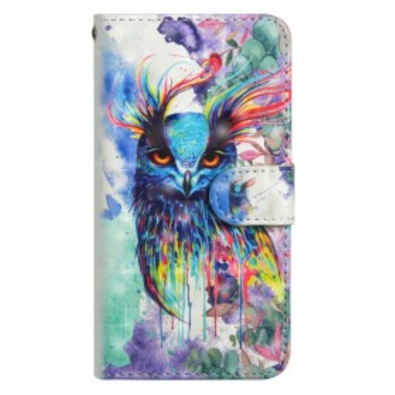 Folio-hoesje voor Samsung Galaxy A70 Aquarel Vogel