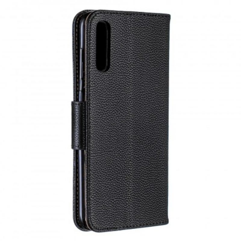 Folio-hoesje voor Samsung Galaxy A70 Flip Case Lychee Rabat Schuin